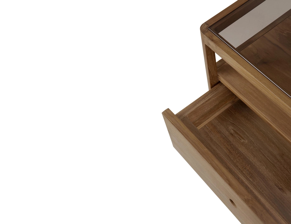 Ethnicraft Spindle Bedside Table Teak Natural