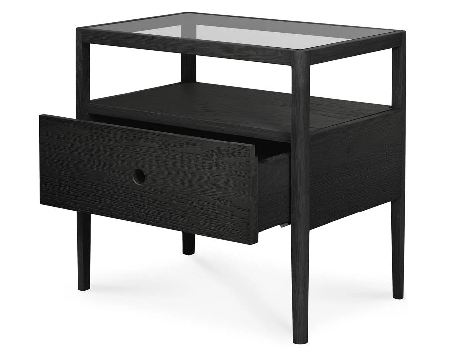 Ethnicraft Spindle Bedside Table Black