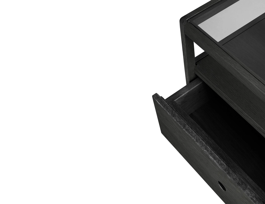 Ethnicraft Spindle Bedside Table Black
