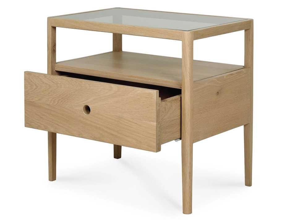 Ethnicraft Spindle Bedside Table Oak Natural