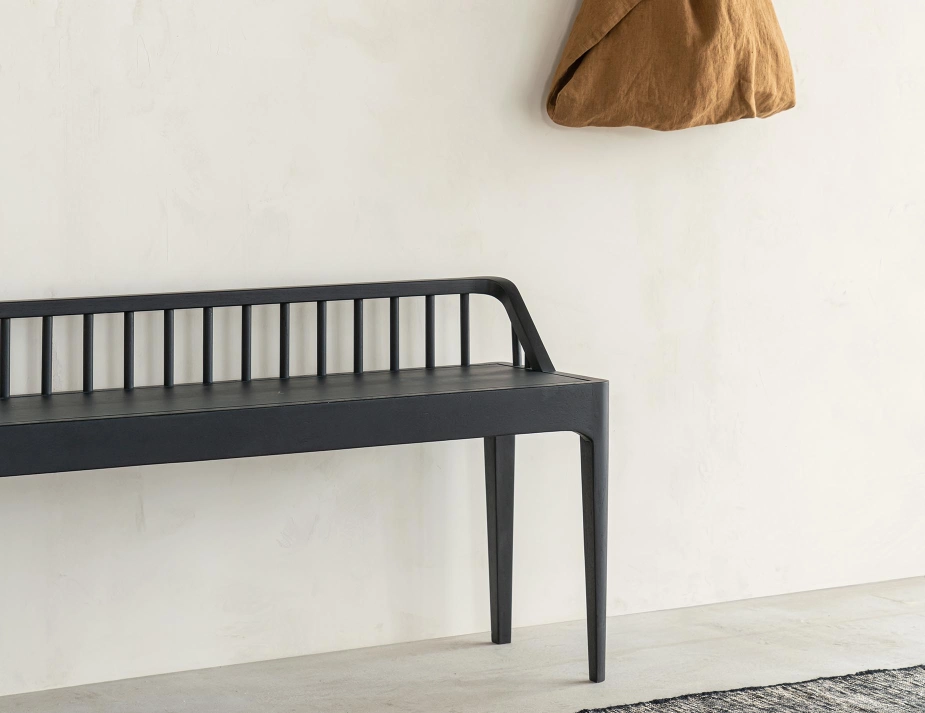 Ethnicraft Spindle Bench Oak Black