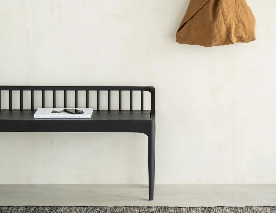 Ethnicraft Spindle Bench Oak Black