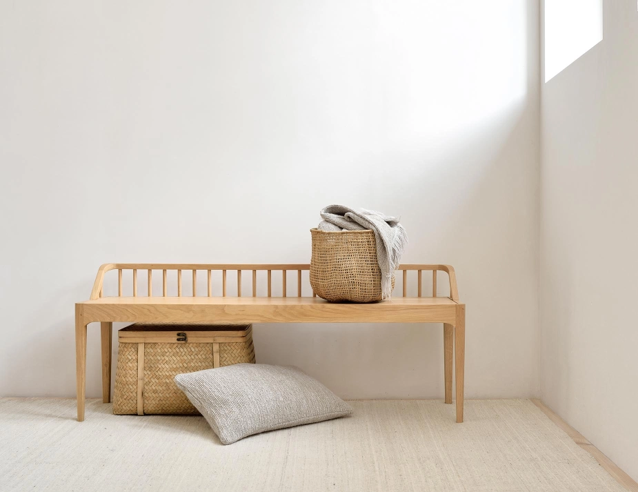 Ethnicraft Spindle Bench Oak Natural