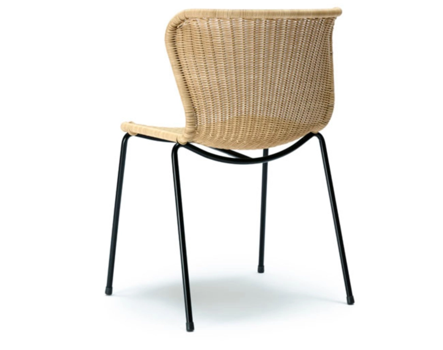 C603 Dining Chair Black Wheat