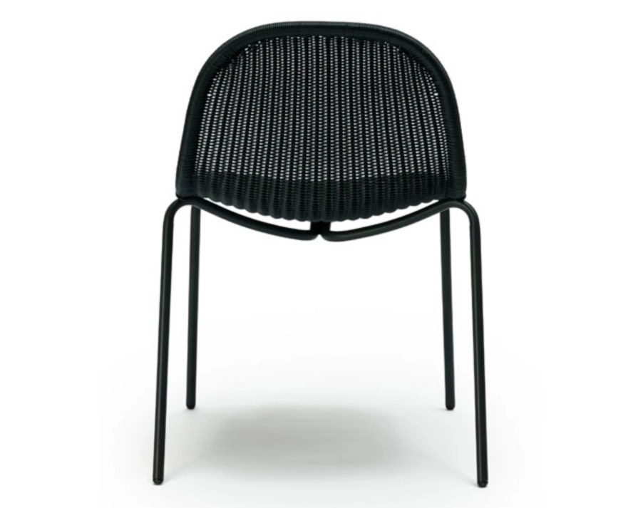 Edwin Stackable Lounge Chair Charcoal Charcoal