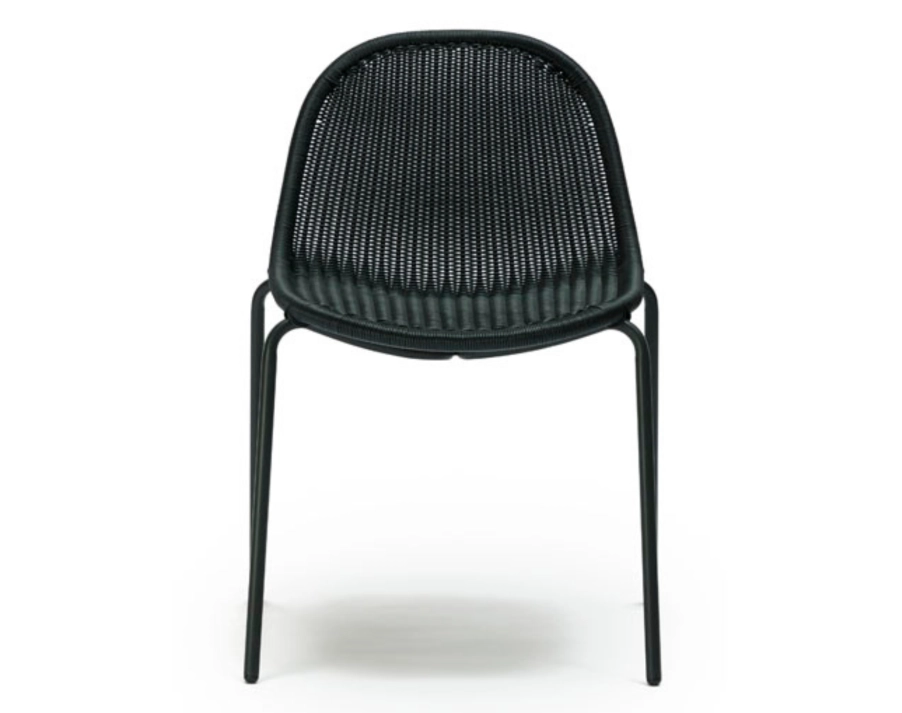 Edwin Stackable Lounge Chair Charcoal Charcoal