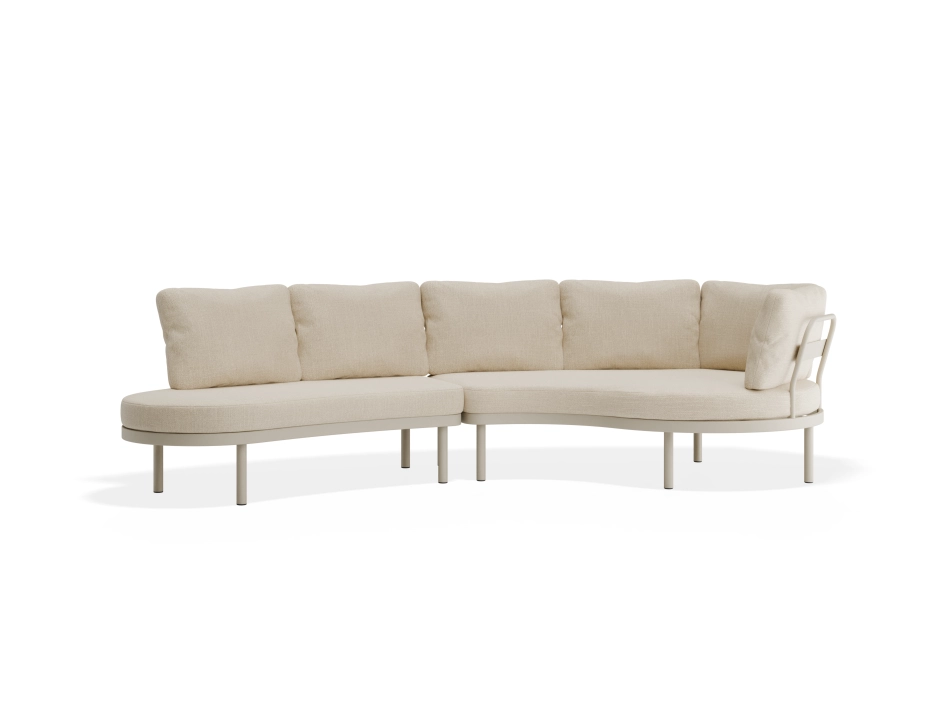 Aluna Outdoorsofa Configa Latte Husk