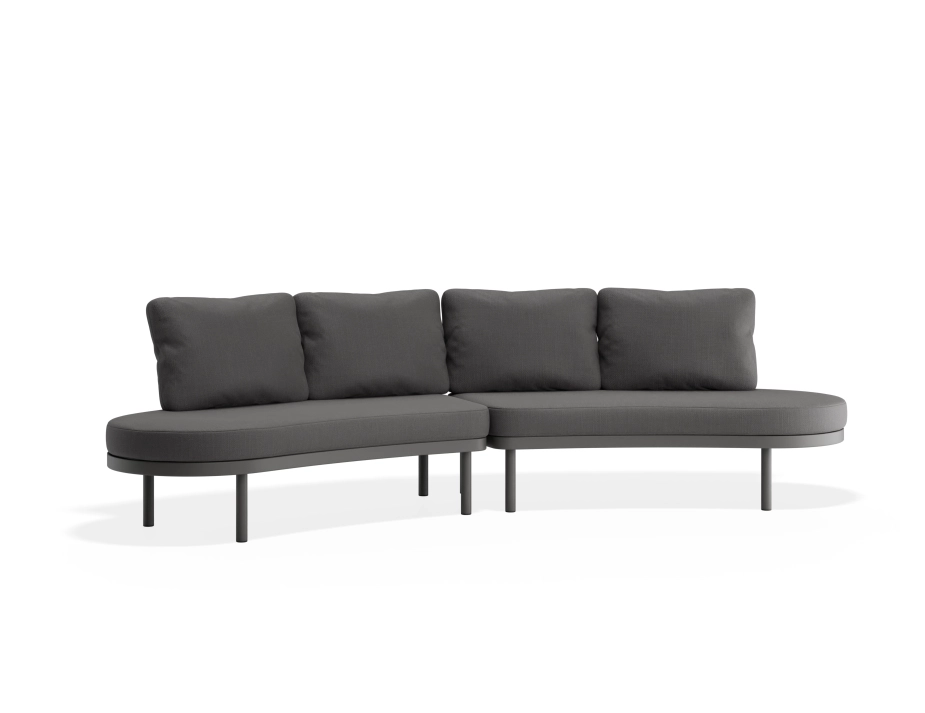 Aluna Outdoorsofa Configb Charcoal Darkgrey