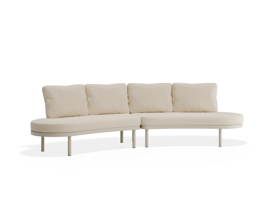 Aluna Outdoorsofa Configb Latte Husk