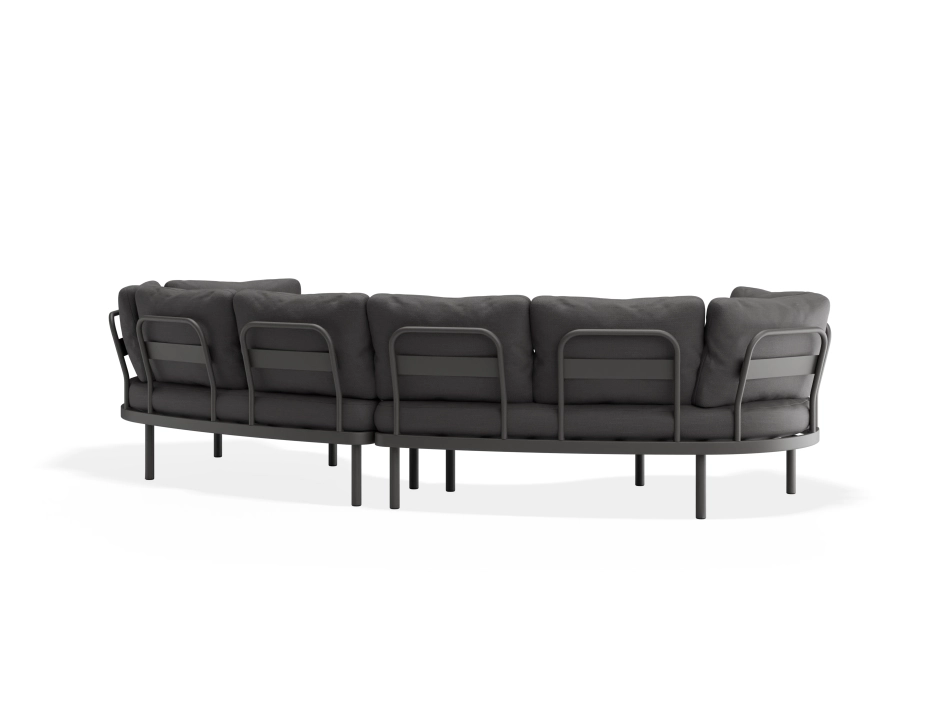 Aluna Outdoorsofa Configc Charcoal Darkgrey