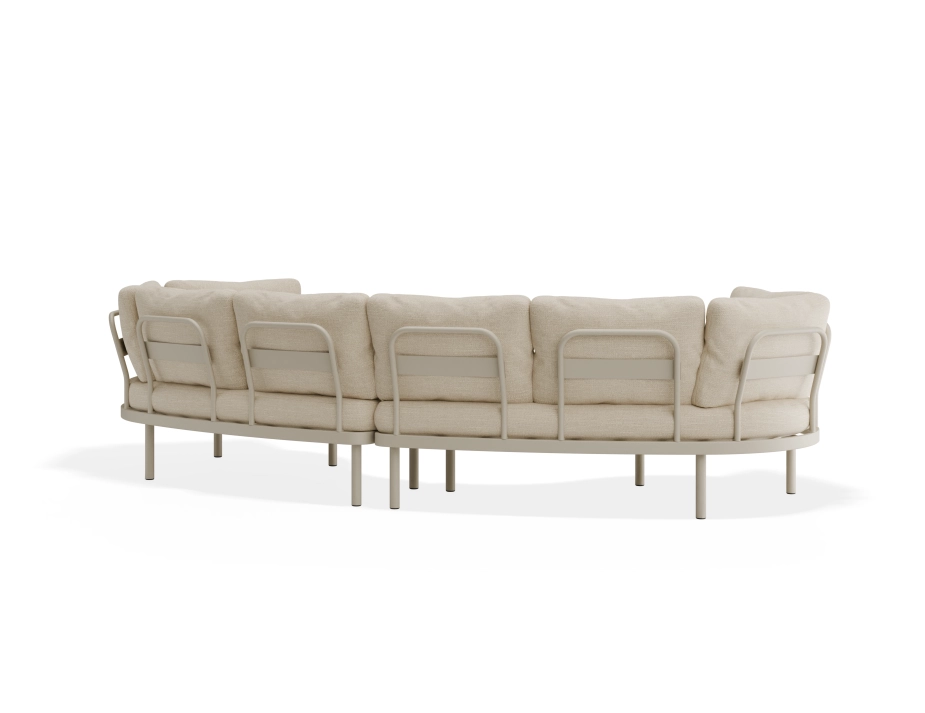Aluna Outdoorsofa Configc Latte Husk