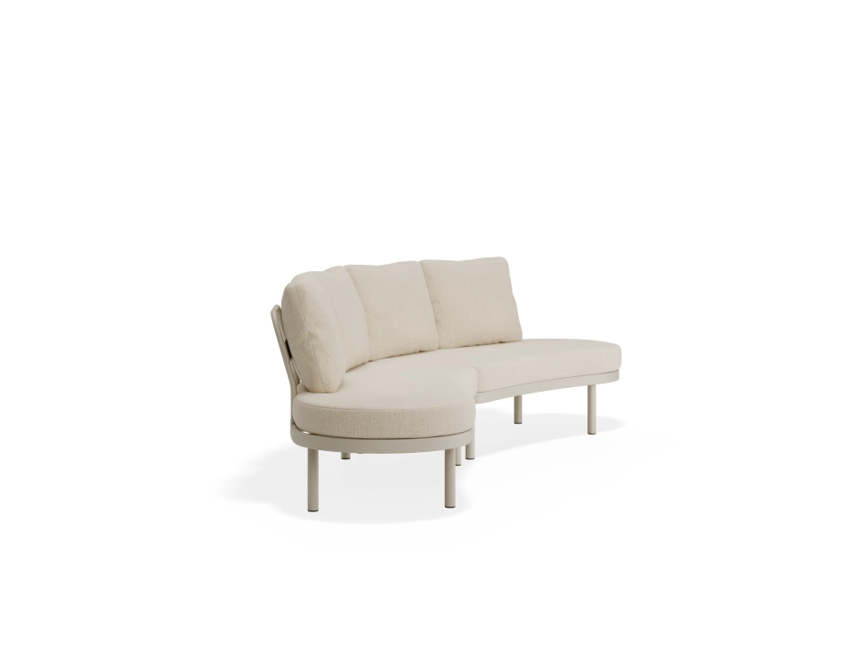 Aluna Outdoorsofa Configb Latte Husk