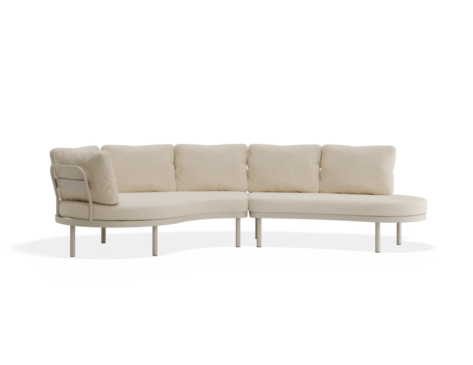 Aluna Outdoorsofa Configa Flipped Latte Husk