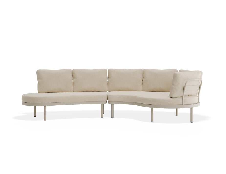 Aluna Outdoorsofa Configa Latte Husk