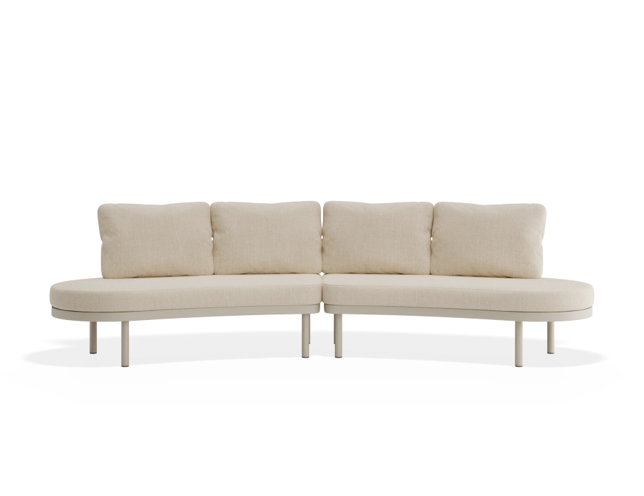 Aluna Outdoorsofa Configb Latte Husk