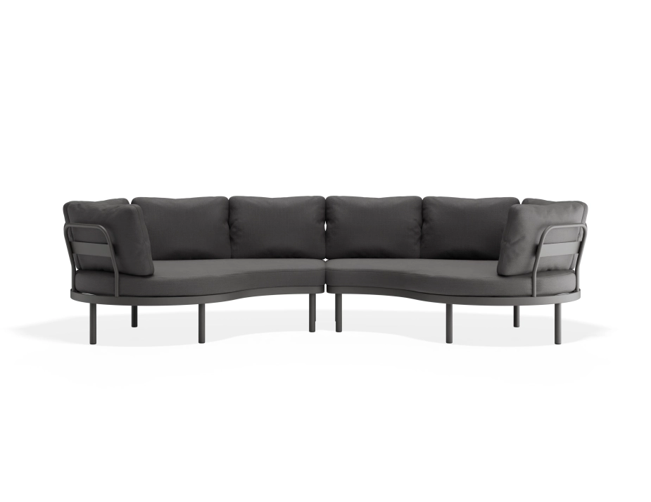 Aluna Outdoorsofa Configc Charcoal Darkgrey