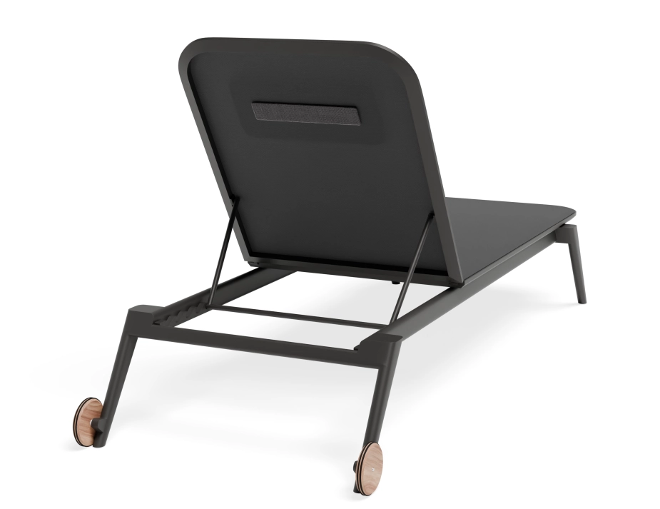 Amalfi Sunlounge Headrest Charcoal Charcoal