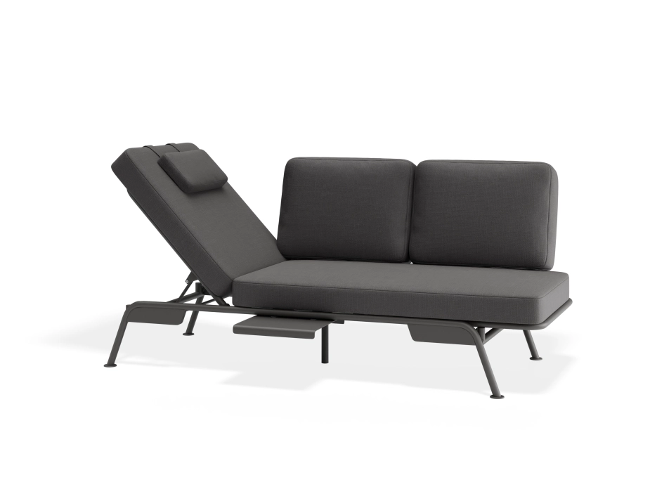 Arla 3seater Charcoal Darkgrey