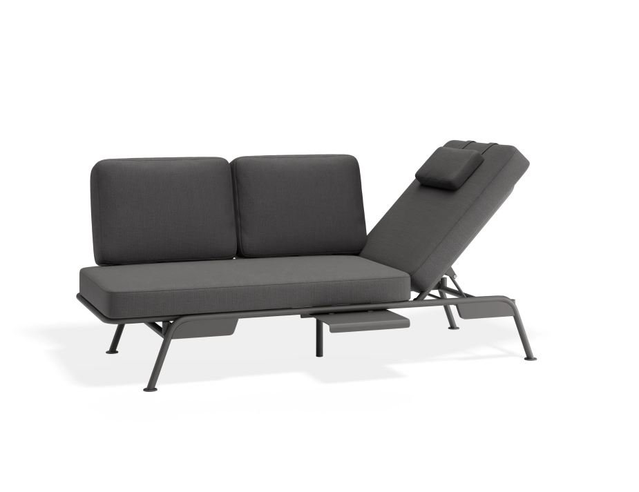 Arla 3seater Charcoal Darkgrey