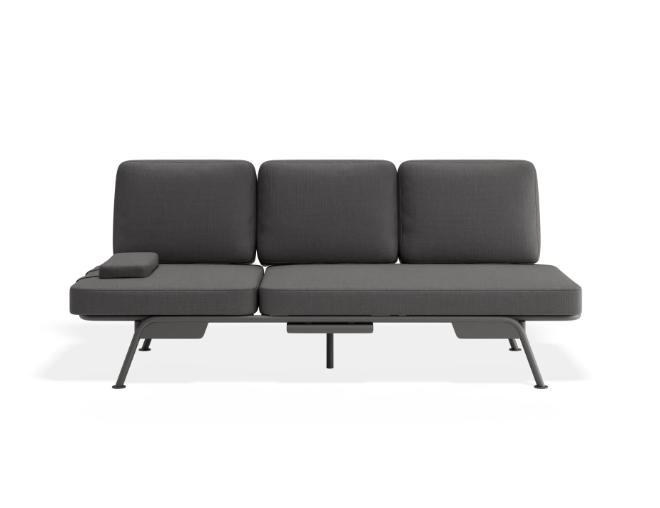 Arla 3seater Charcoal Darkgrey