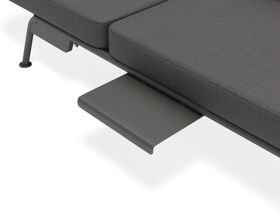 Arla 3seater Charcoal Darkgrey