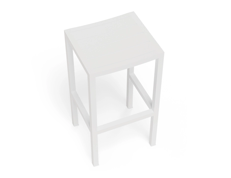 Barstool White Outdoor