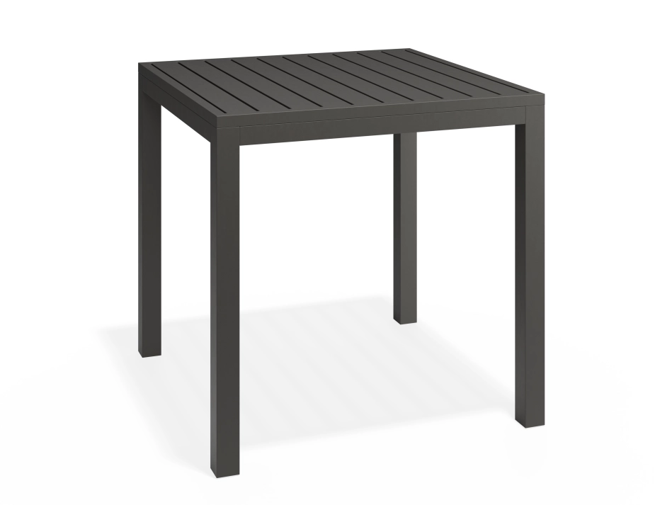 Halki Table 77x77 Charcoal