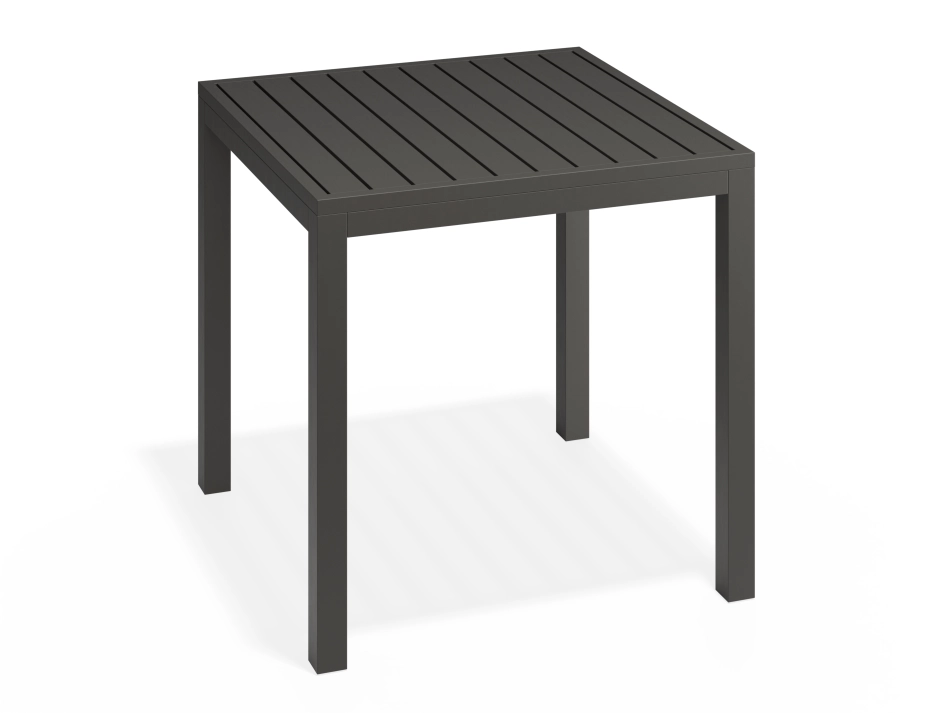 Halki Table 77x77 Charcoal
