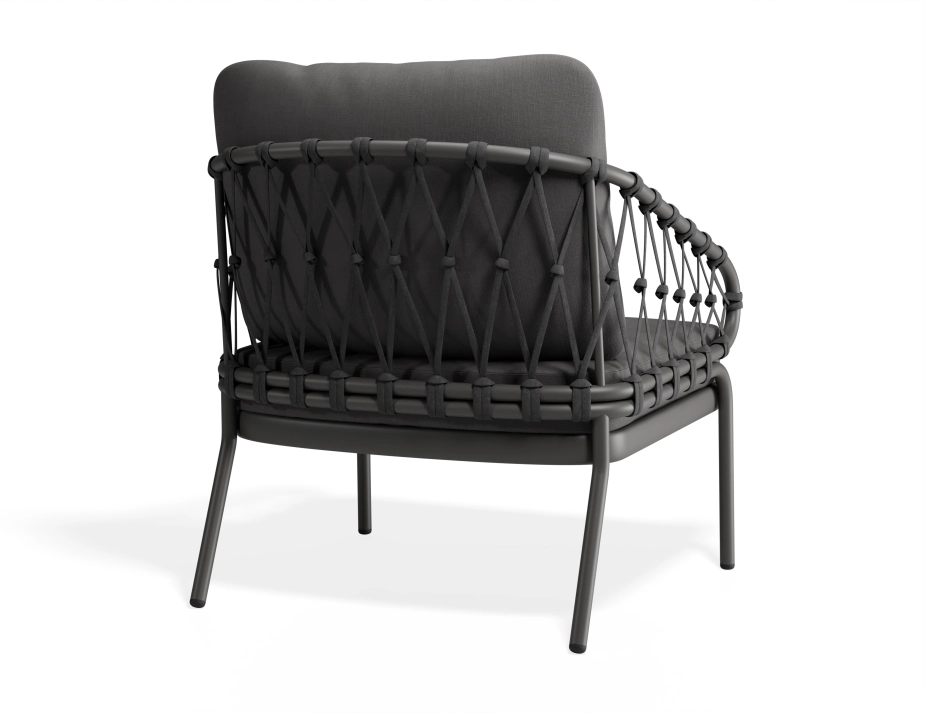 Kara Loungechair Charcoal