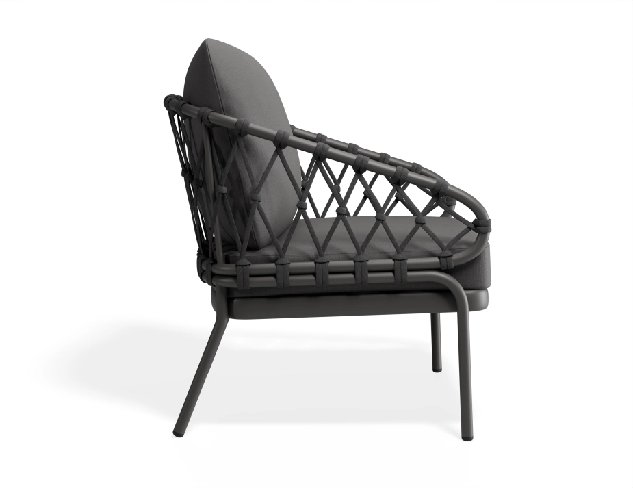 Kara Loungechair Charcoal