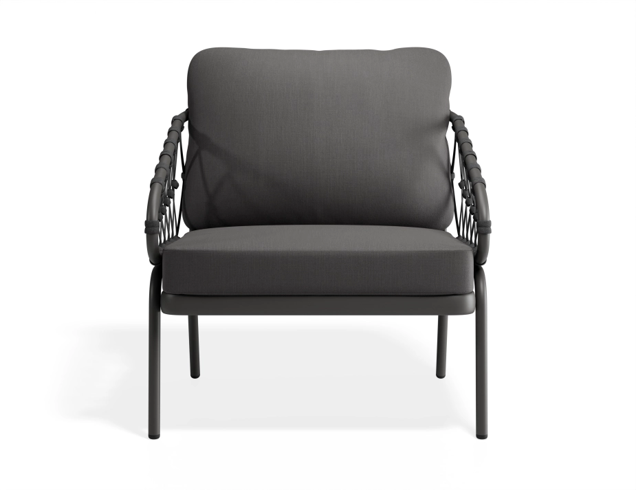 Kara Loungechair Charcoal