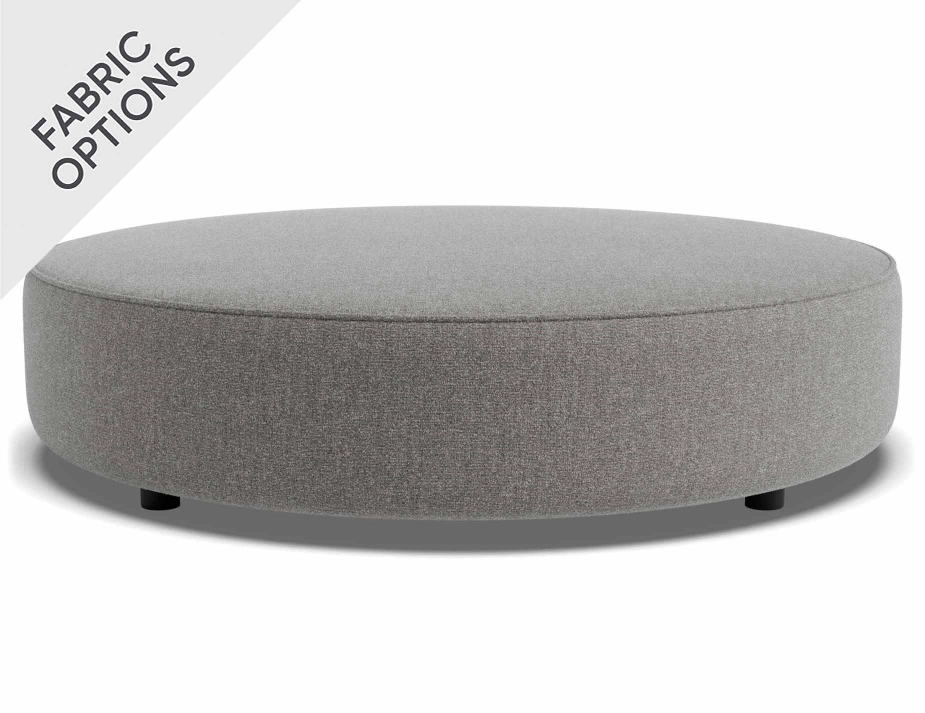 Lune Round Low Ottoman 120cm Fossil Product