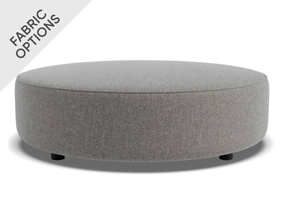 Lune Round Low Ottoman 100cm Fossil Product