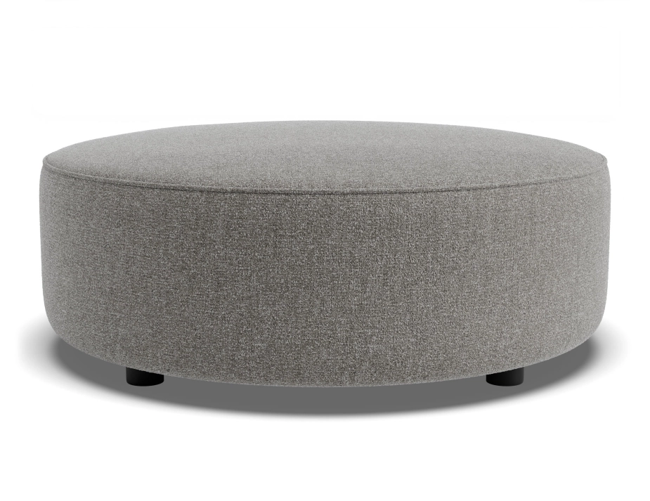 Lune Round Low Ottoman 80cm Fossil Product