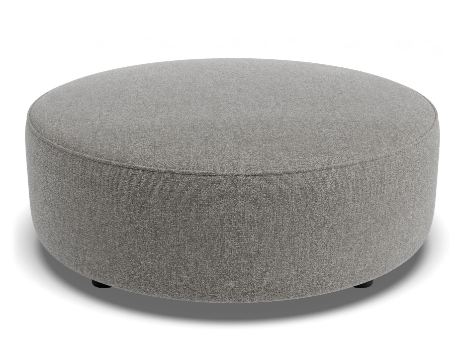 Lune Round Low Ottoman 80cm Fossil Product