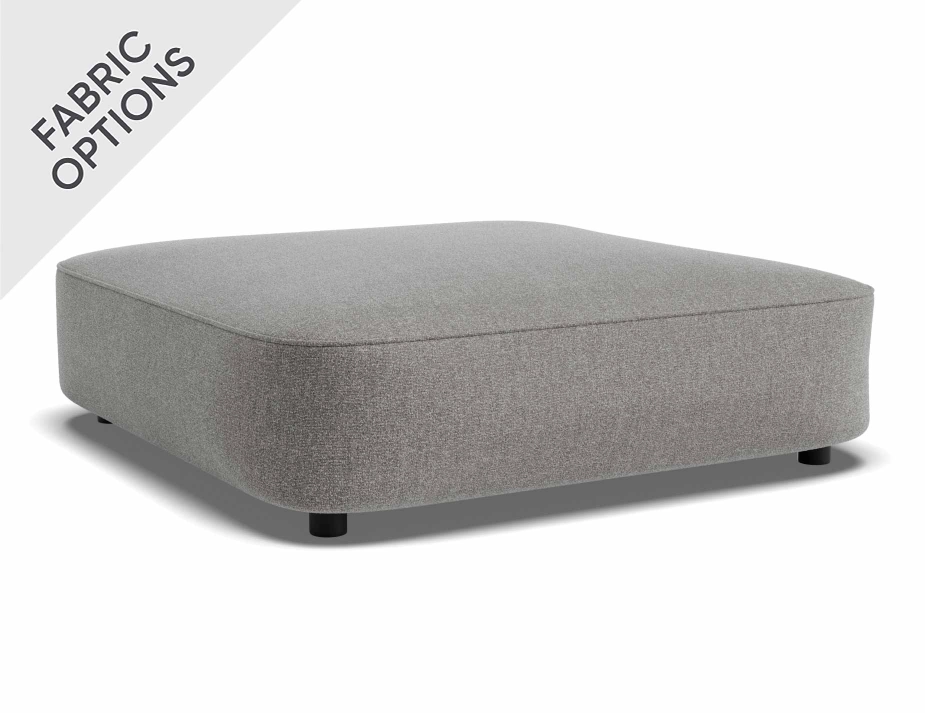 Lune Square Low Ottoman 100cm Fossil Product