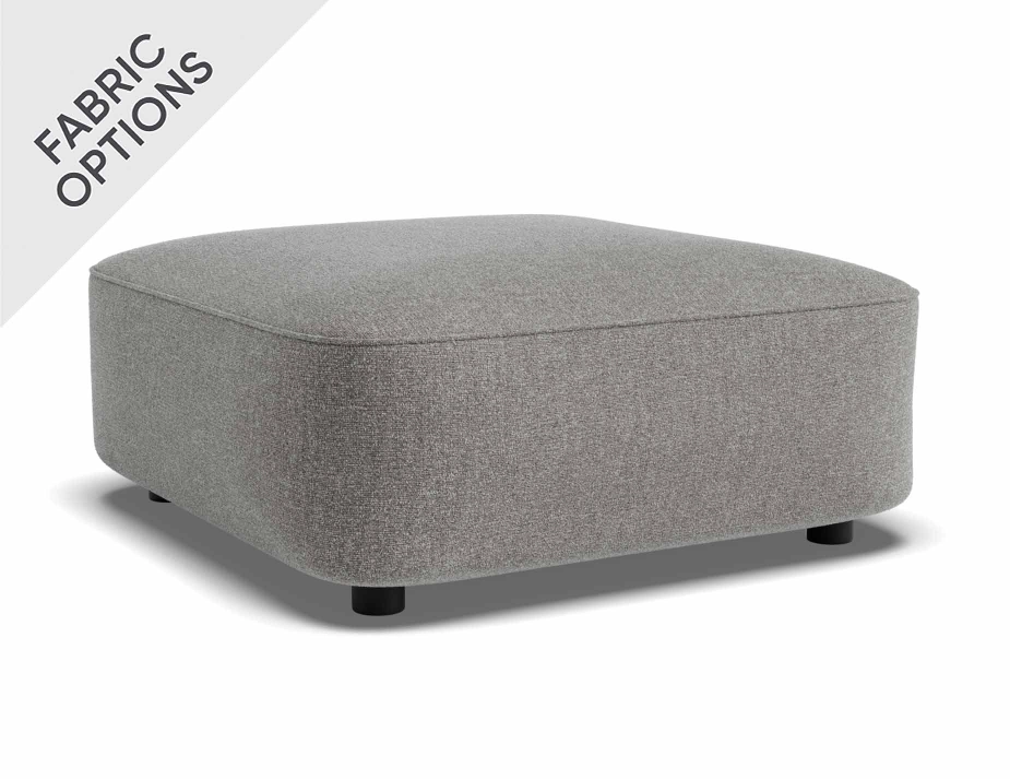Lune Square Low Ottoman 70cm Fossil Product