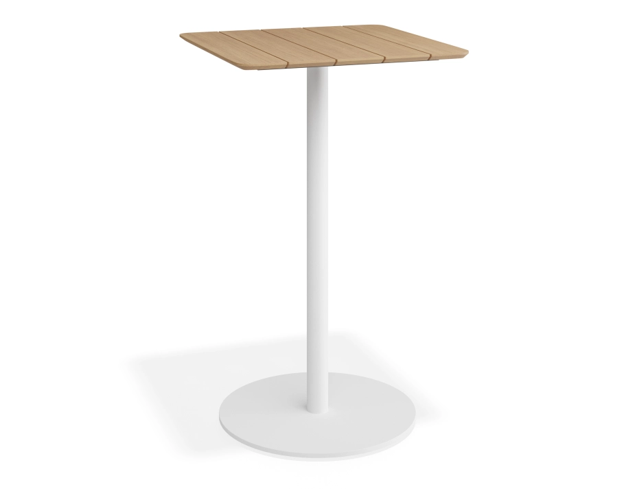 Roku Teakbartable 65x65 White