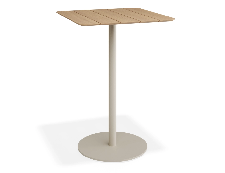 Roku Teakbartable 75x75 Latte