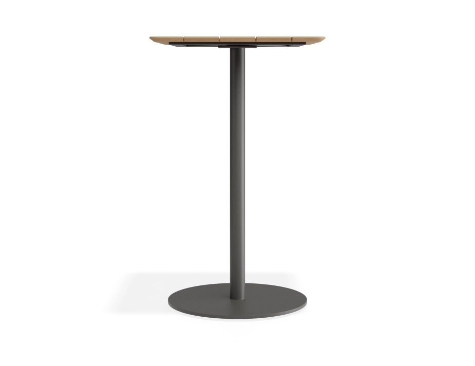 Roku Teakbartable 65x65 Charcoa