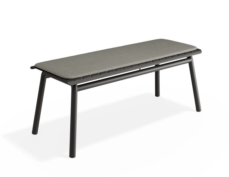Roku Bench120 Lightgrey Charcoal
