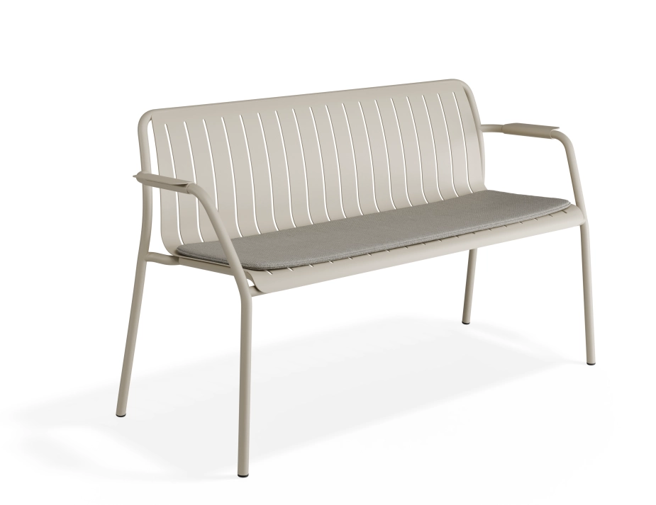 Roku Gardenbench Lightgrey Latte