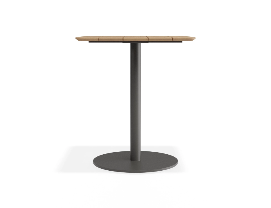 Roku Teakcafetable 65x65 Charcoal