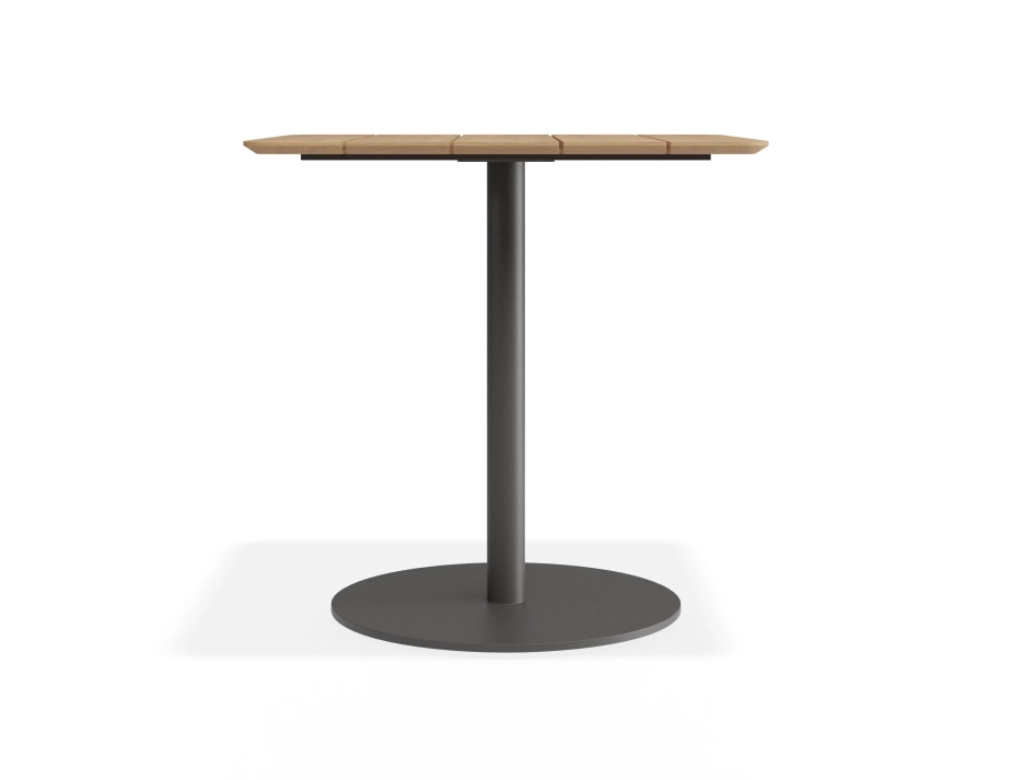 Roku Teakcafetable 75x75 Charcoal