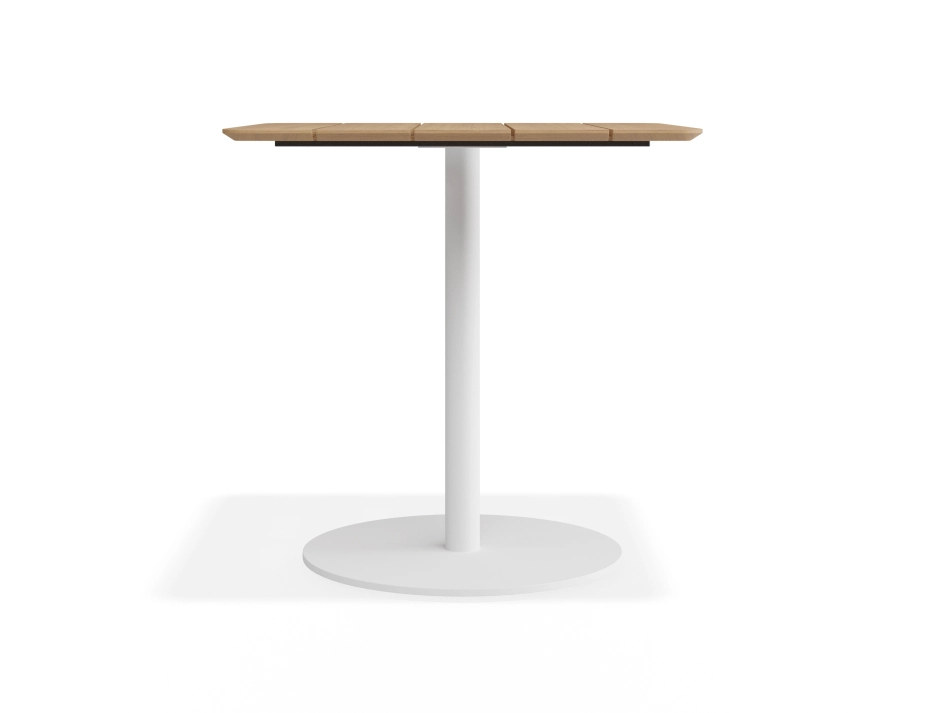 Roku Teakcafetable 75x75 White