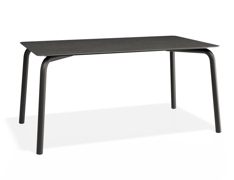 Roku Diningtable 160x90 Basalt Charcoal
