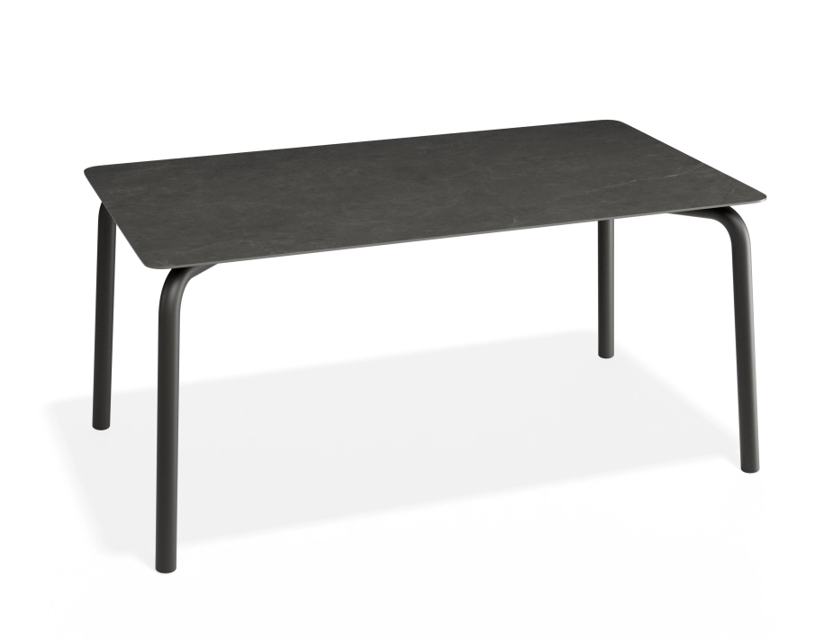 Roku Diningtable 160x90 Basalt Charcoal