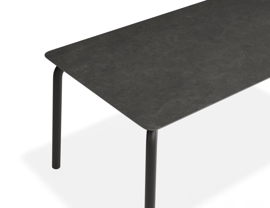 Roku Diningtable 160x90 Basalt Charcoal