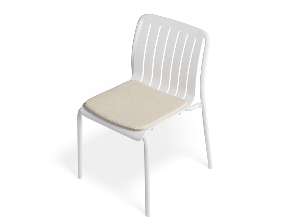 Roku Diningchair White Huskpad
