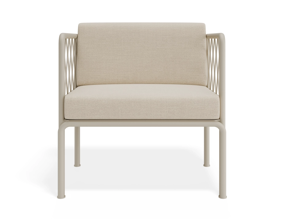 Seville Loungechair Latteframe Huskcushion